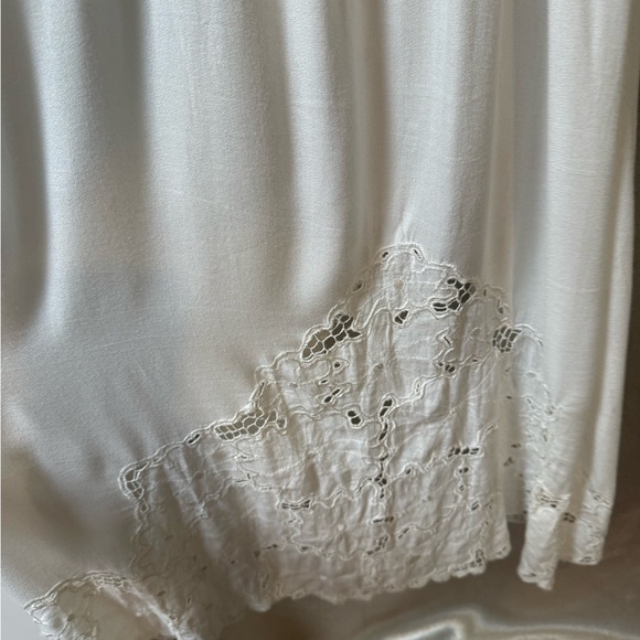 Tiare Hawaii Handmade Cream Coastal Cowgirl Tropical Ruffle White Maxi Dress OS - Picture 7 of 8